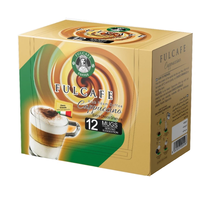 کاپوچینو ایتالیایی 25 گرمی جعبه 12تایی فول کافه